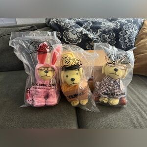 NEW Raising Canes & A Christmas Story Plush Set Of 3 WITH BOX Chaser Limited